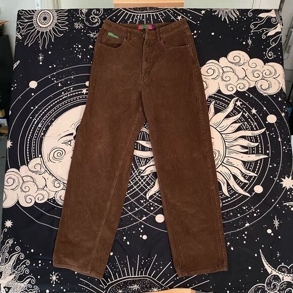 Empyer Loose Fit Brown Baggy women's Pant's Size 8 Skater Y2K 2000's - Picture 1 of 6
